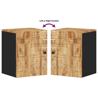 Mobile da Bagno a Parete 38x33x48 cm in Legno Massello di Mango