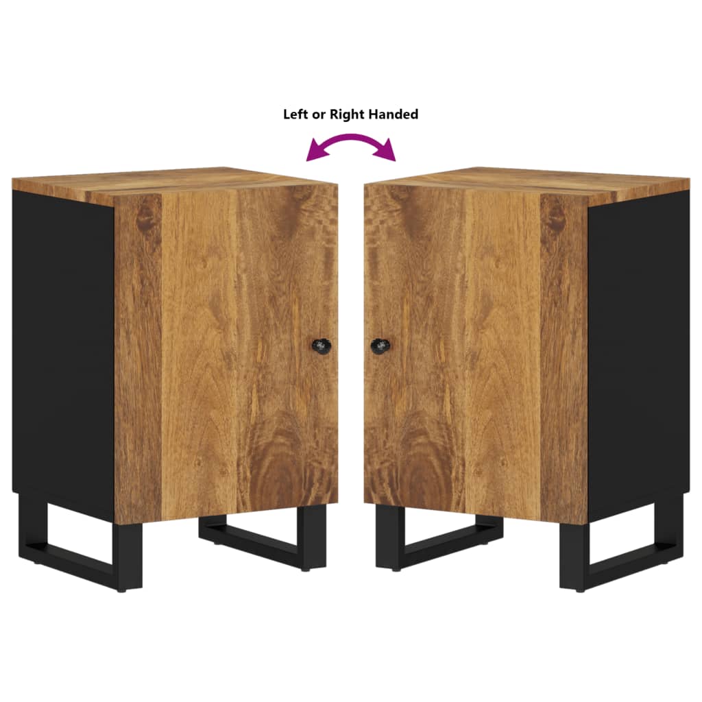 Mobile da Bagno 38x33x58 cm in Legno Massello di Mango