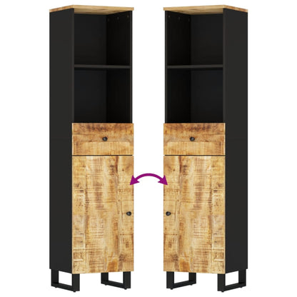 Mobile da Bagno 38x33x160 cm in Legno Massello di Mango - homemem39