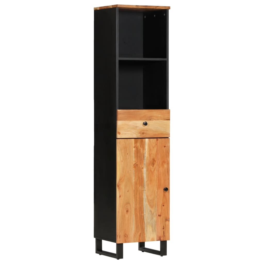 Mobile da Bagno 38x33x160 cm in Legno Massello di Acacia | homemem39