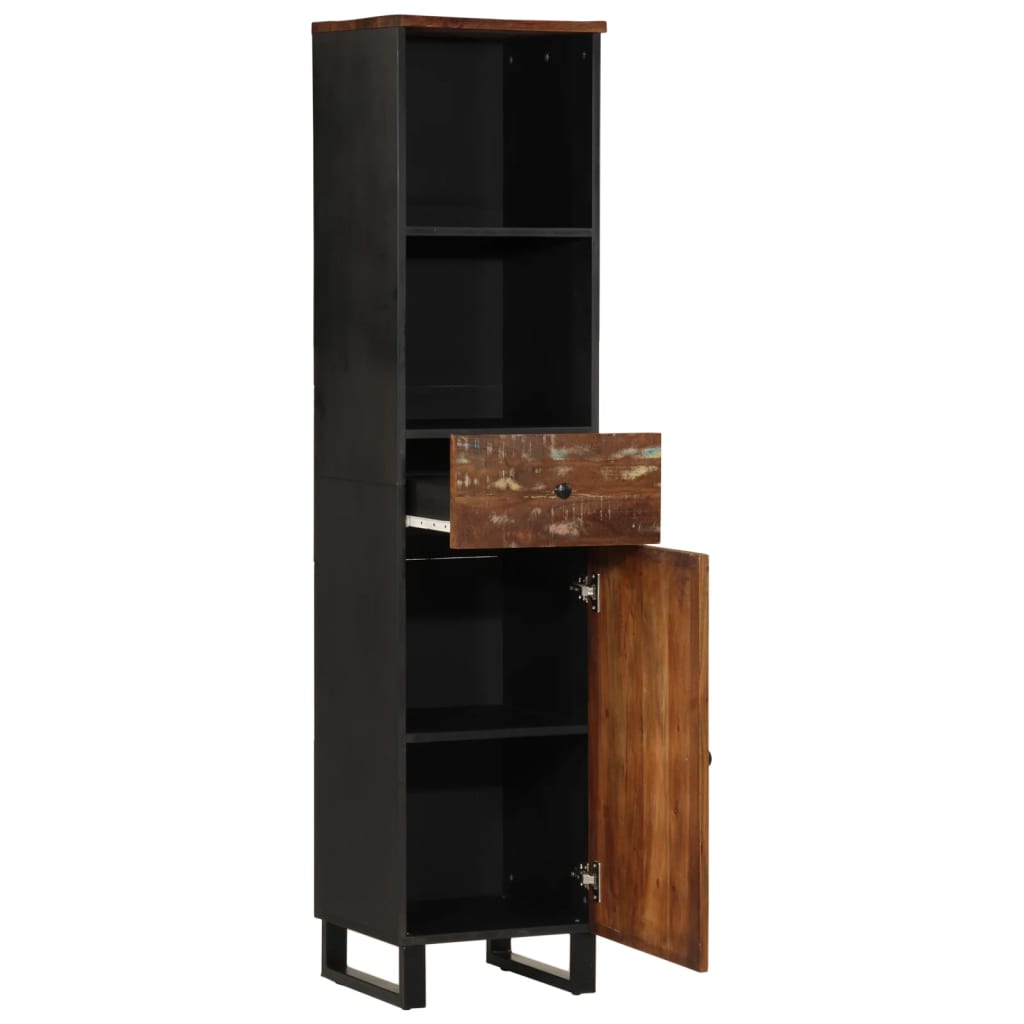 Mobile da Bagno 38x33x160 cm in Legno Massello di Recupero | homemem39