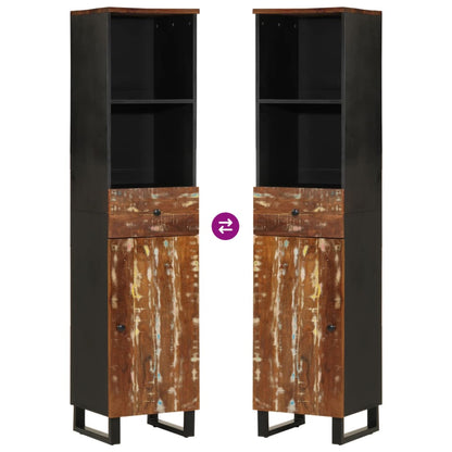 Mobile da Bagno 38x33x160 cm in Legno Massello di Recupero | homemem39