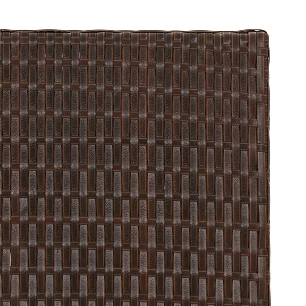 Tavolo Pieghevole Marrone 45x35x32 cm in Polyrattan | homemem39
