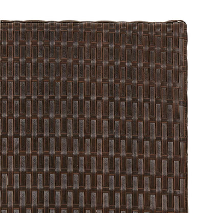 Tavolo Pieghevole Marrone 45x35x32 cm in Polyrattan | homemem39