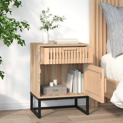 Comodino 40x30x55,5 cm Legno Multistrato e Ferro - homemem39