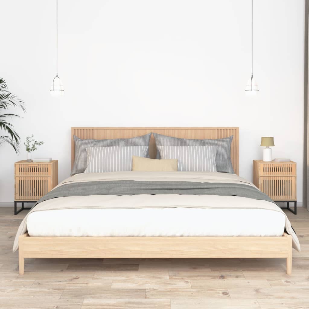 Comodini 2 pz 40x30x55,5 cm Legno Multistrato e Ferro - homemem39