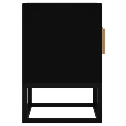 Mobile Porta TV Nero 105x30x45 cm in Legno Multistrato e Ferro - homemem39