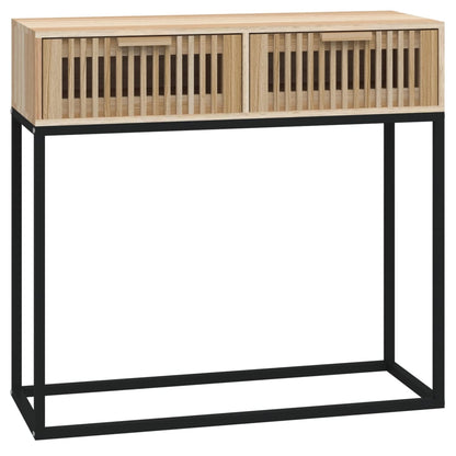 Tavolino Consolle 80x30x75 cm Legno Multistrato e Ferro | homemem39