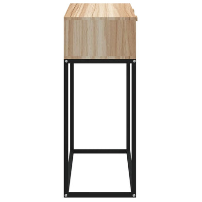 Tavolino Consolle 80x30x75 cm Legno Multistrato e Ferro - homemem39