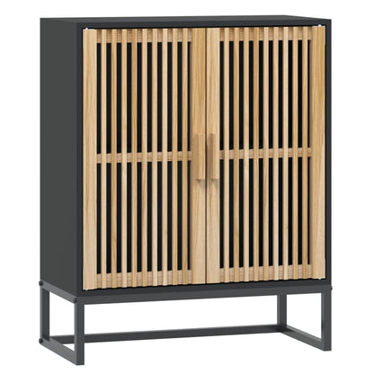 Credenza Nera 60x30x75 cm in Legno Multistrato - homemem39