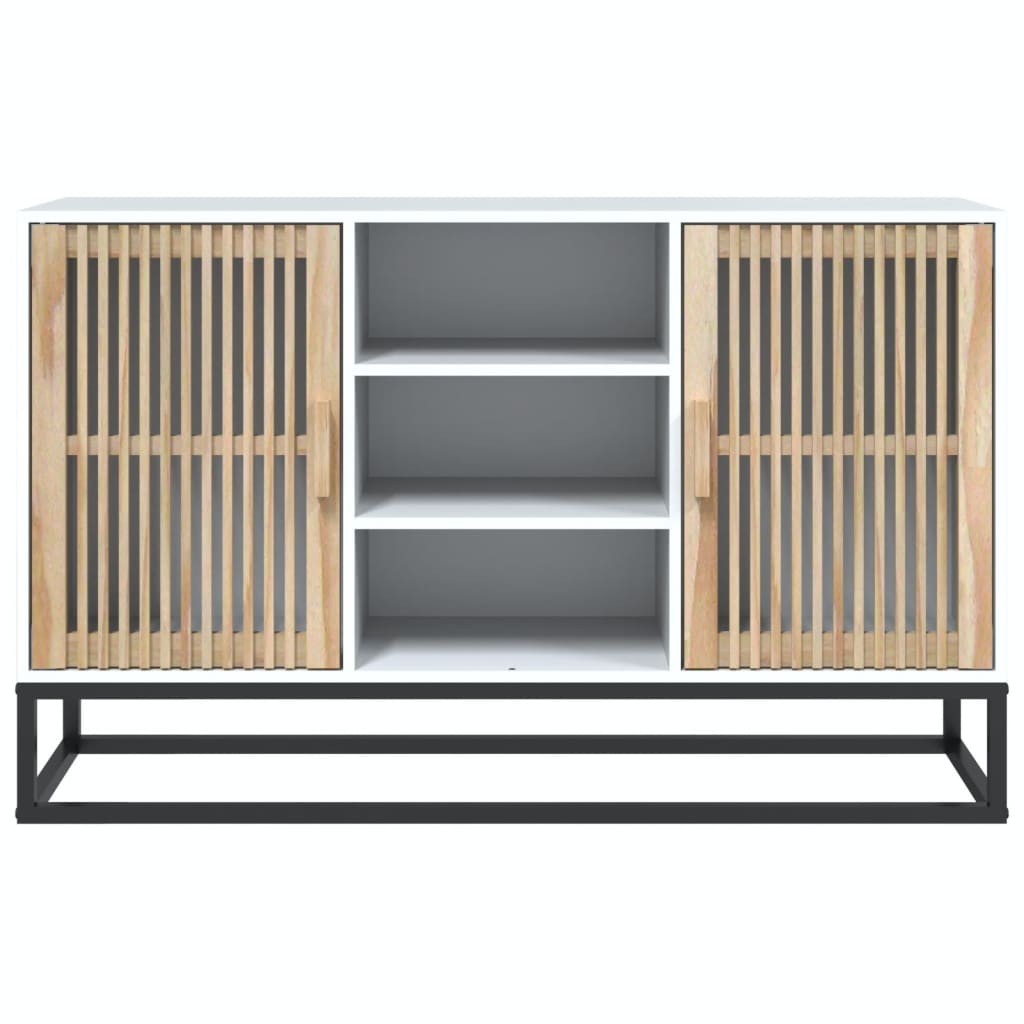 Credenza Bianca 105x30x65 cm in Legno Multistrato - homemem39