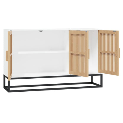 Credenza Bianca 105x30x65 cm in Legno Multistrato - homemem39