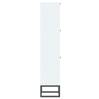 Scarpiera Bianca 52x25x120 cm in Legno Multistrato - homemem39