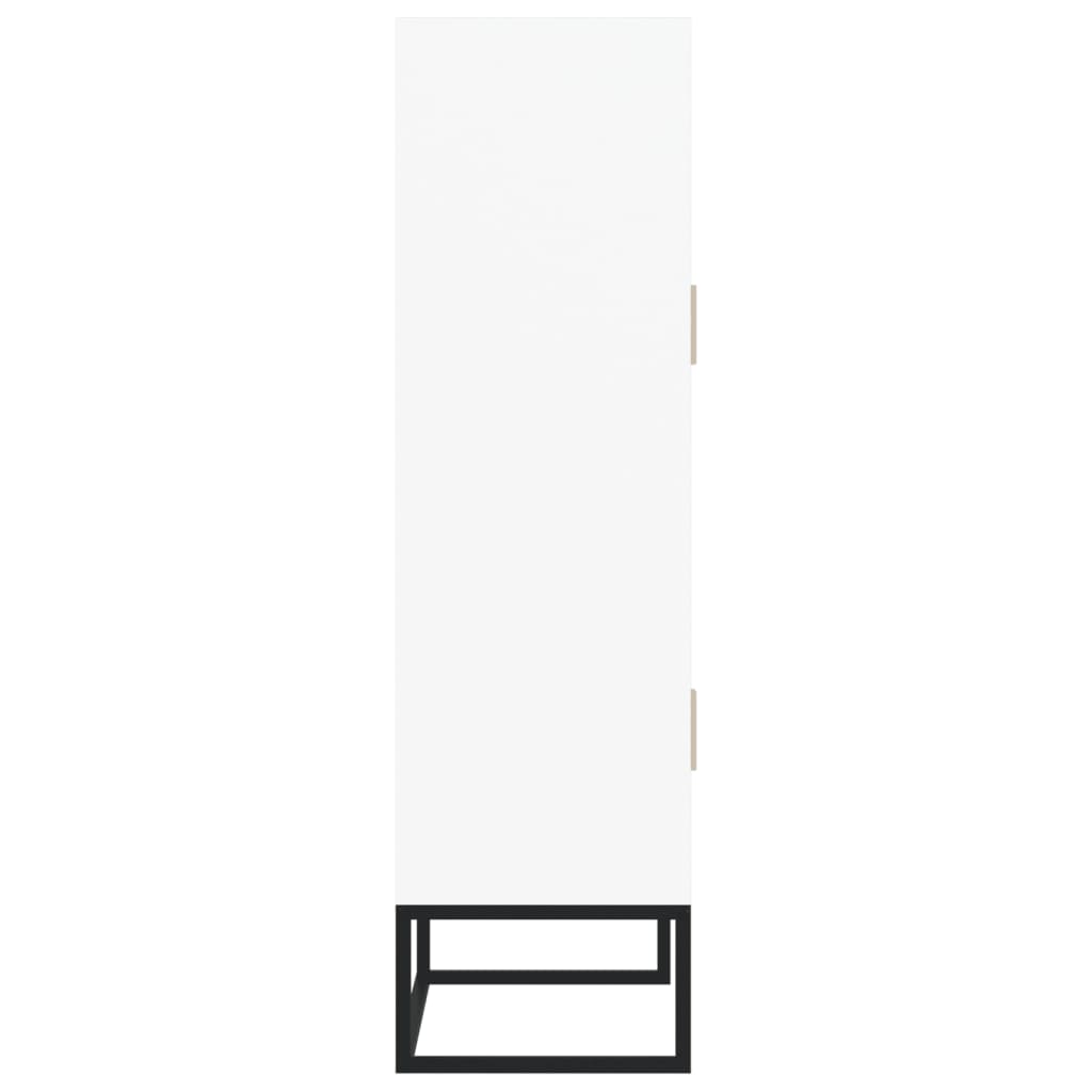 Credenza Bianca 70x35x125 cm in Legno Multistrato - homemem39