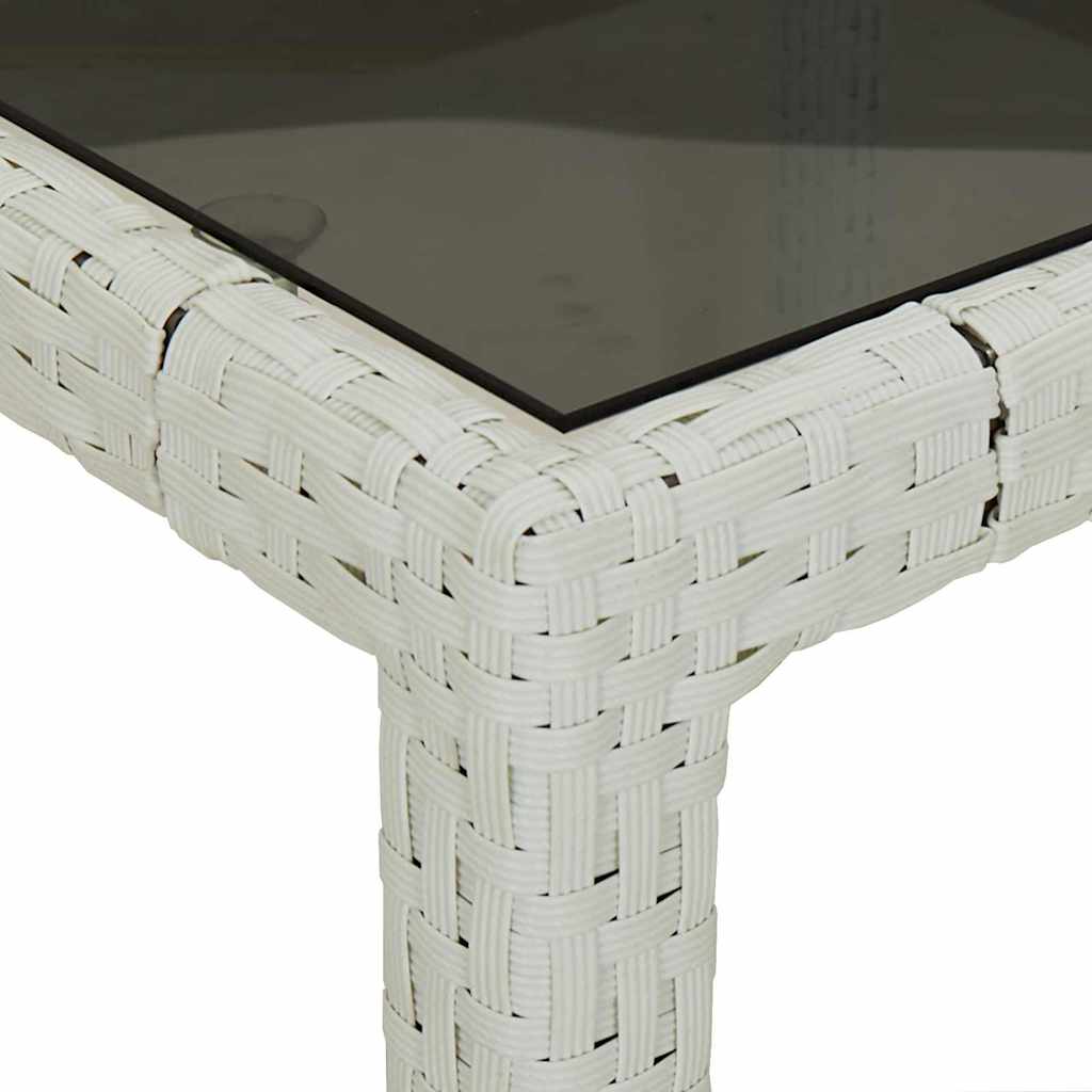 Tavolo da Giardino Bianco 190 x 90 x 75 cm polyrattan | homemem39