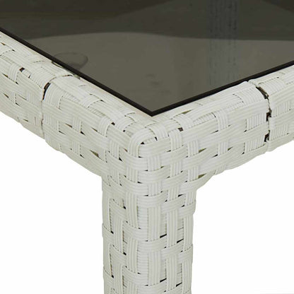 Tavolo da Giardino Bianco 190 x 90 x 75 cm polyrattan | homemem39