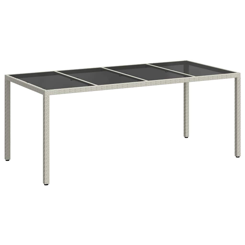 Tavolo da Giardino Bianco 190 x 90 x 75 cm polyrattan | homemem39