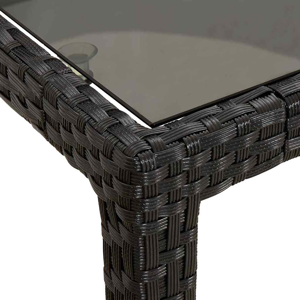 Tavolo da Giardino Nero Puro 250 x 100 x 75 cm polyrattan | homemem39