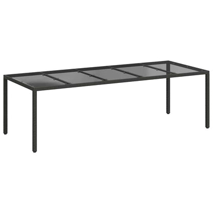 Tavolo da Giardino Nero Puro 250 x 100 x 75 cm polyrattan | homemem39