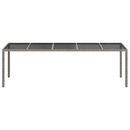 Tavolo da Pranzo da Giardino Grigio 250 x 100 x 75 cm