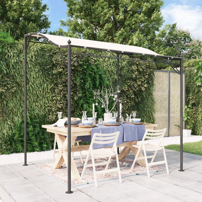 Tettoia Crema 2x2,3 m 180 g/m² Tessuto e Acciaio | homemem39