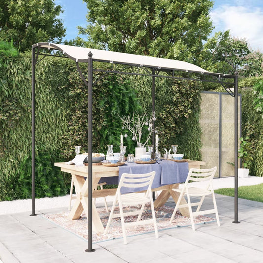 Tettoia Crema 2x2,3 m 180 g/m² Tessuto e Acciaio | homemem39