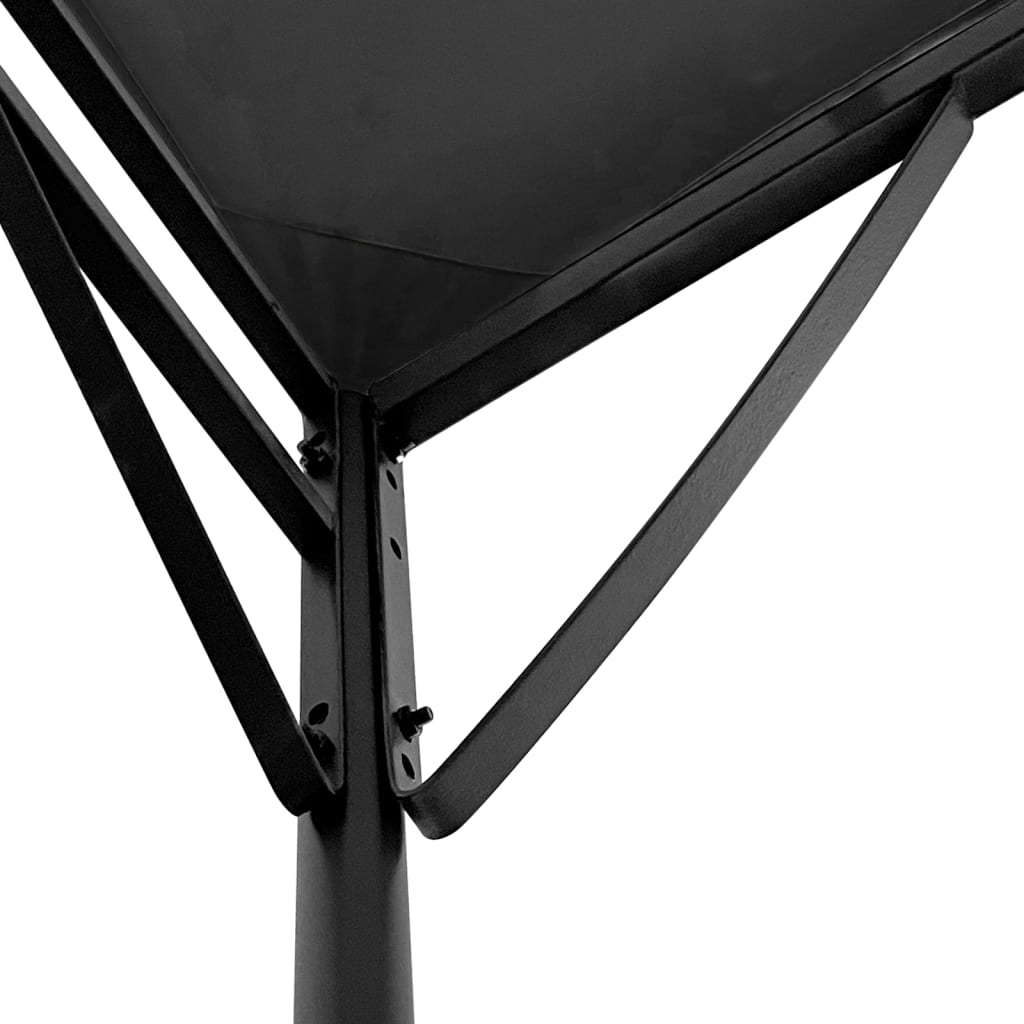 Tettoia Antracite 2x2,3 m 180 g/m² Tessuto e Acciaio | homemem39