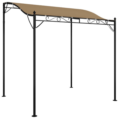 Tettoia Tortora 2x2,3 m 180 g/m² Tessuto e Acciaio | homemem39