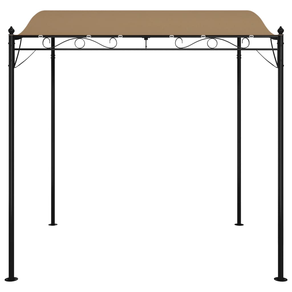 Tettoia Tortora 2x2,3 m 180 g/m² Tessuto e Acciaio | homemem39