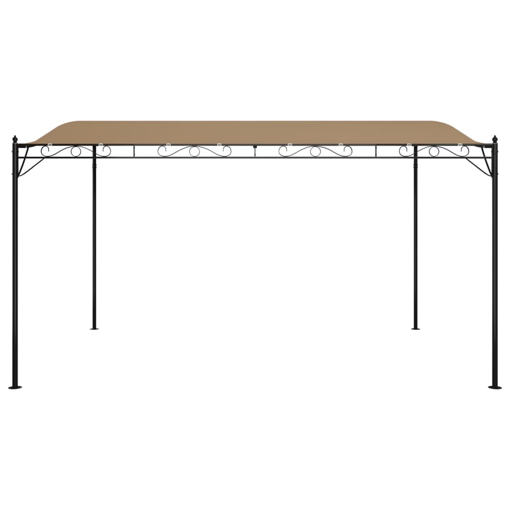 Tettoia Tortora 4x3 m 180 g/m² Tessuto e Acciaio | homemem39