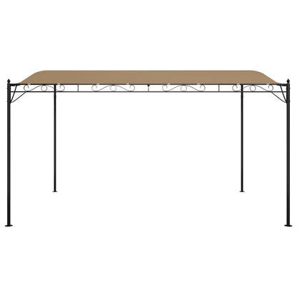 Tettoia Tortora 4x3 m 180 g/m² Tessuto e Acciaio | homemem39