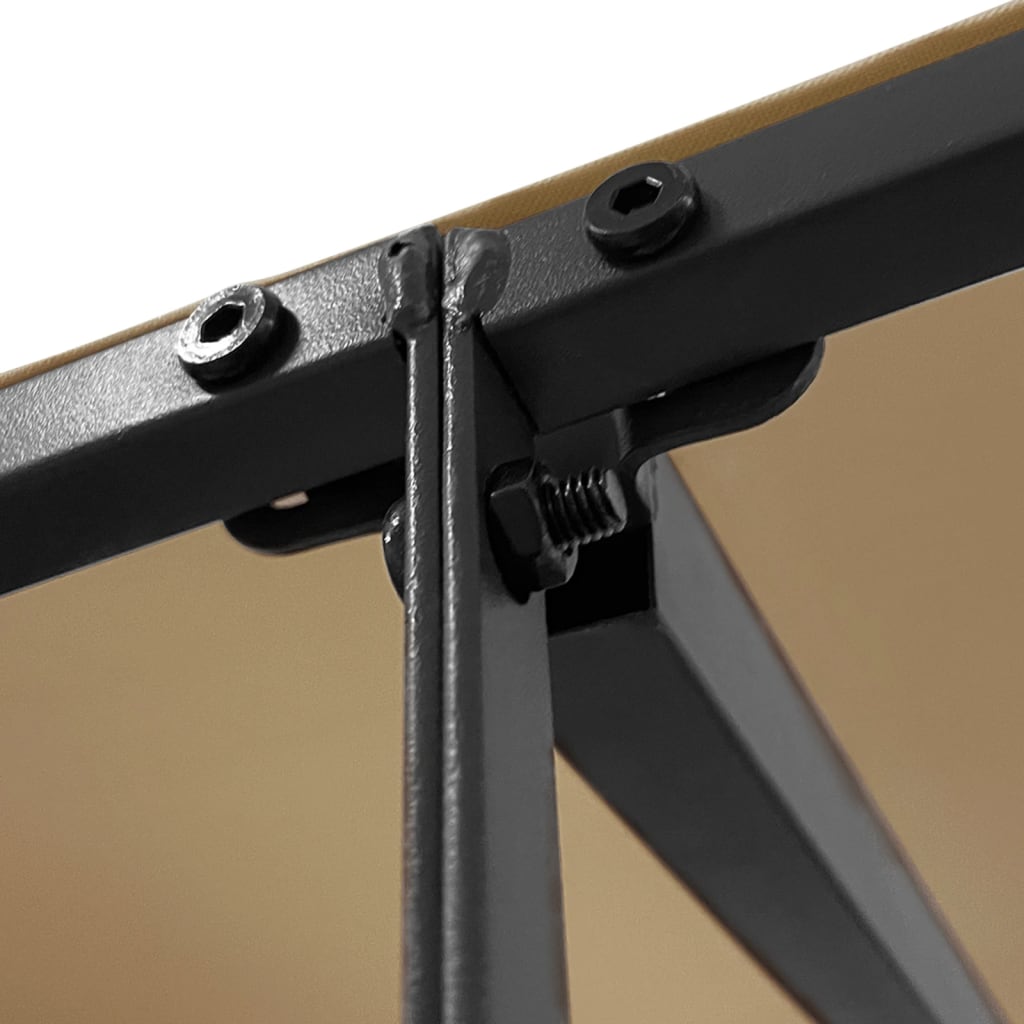 Tettoia Tortora 4x3 m 180 g/m² Tessuto e Acciaio | homemem39