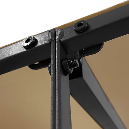 Tettoia Tortora 4x3 m 180 g/m² Tessuto e Acciaio | homemem39