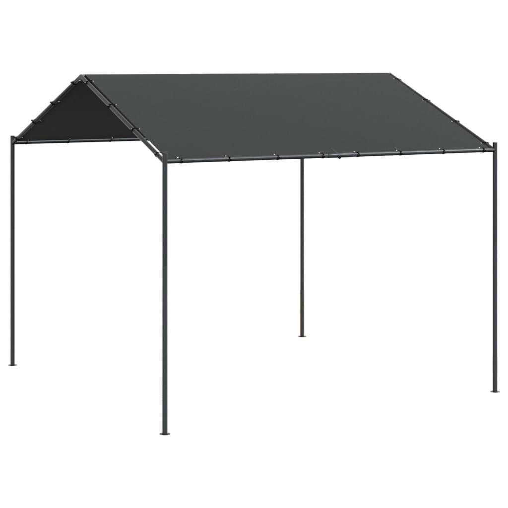 Tenda a Baldacchino Antracite 3x3 m in Acciaio e Tessuto | homemem39
