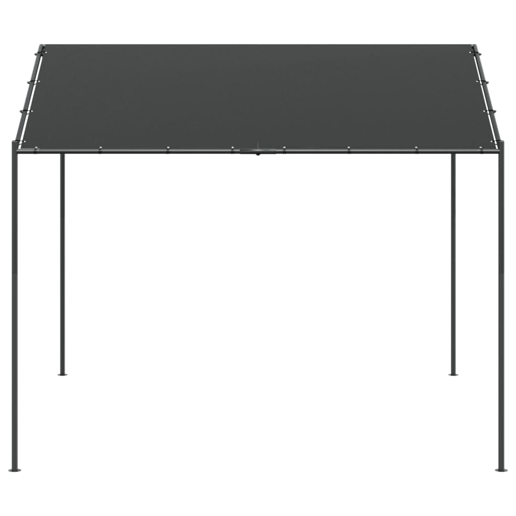 Tenda a Baldacchino Antracite 3x3 m in Acciaio e Tessuto | homemem39