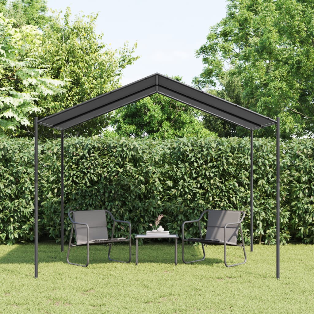 Tenda a Baldacchino Antracite 3x3 m in Acciaio e Tessuto | homemem39