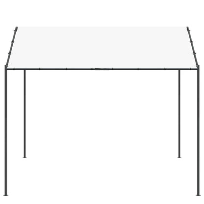 Gazebo 4 x 4 x 2,6 m Bianco Acciaio e Poliestere 180 gsm | homemem39