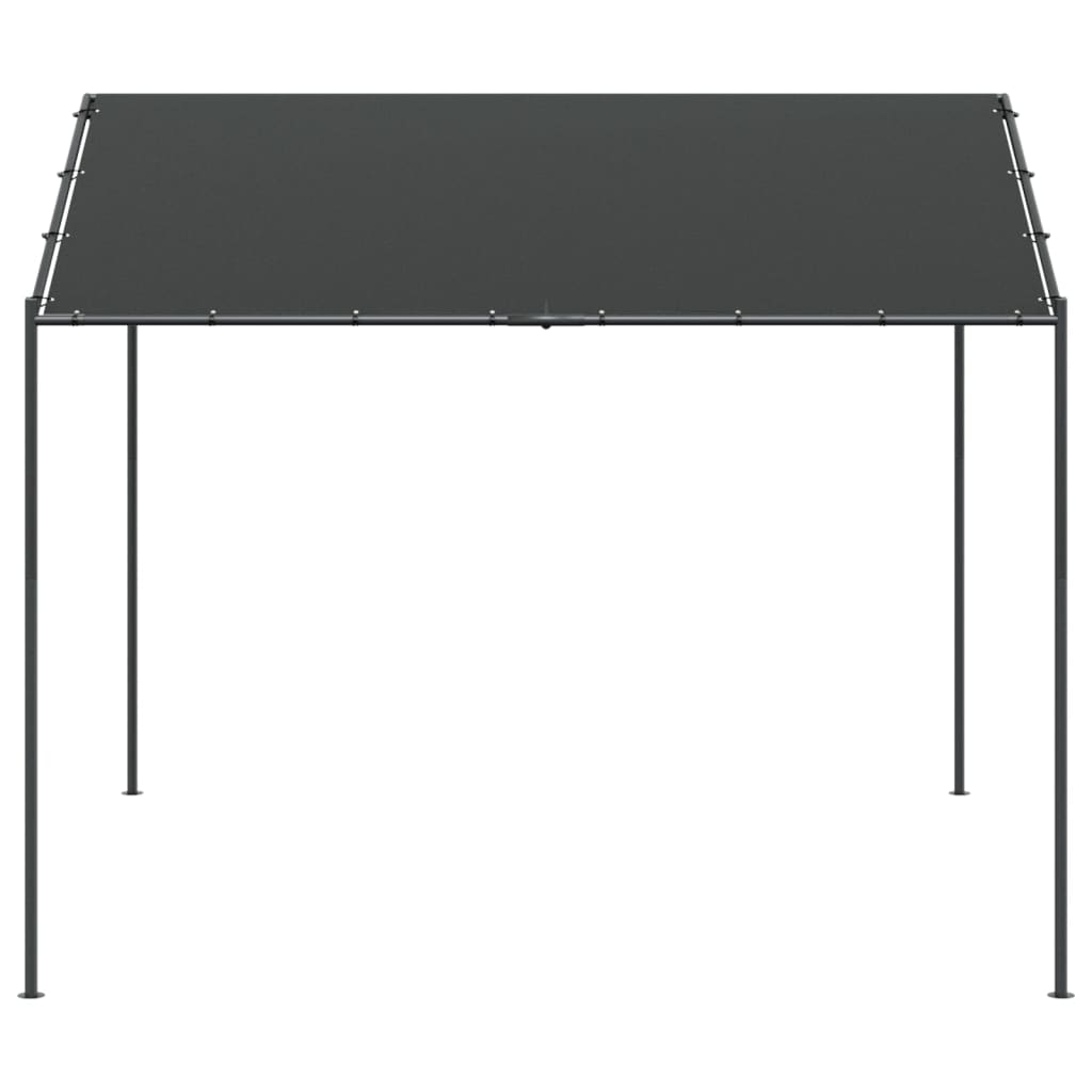 Tenda a Baldacchino Antracite 4x4 m in Acciaio e Tessuto | homemem39