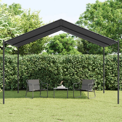 Tenda a Baldacchino Antracite 4x4 m in Acciaio e Tessuto | homemem39