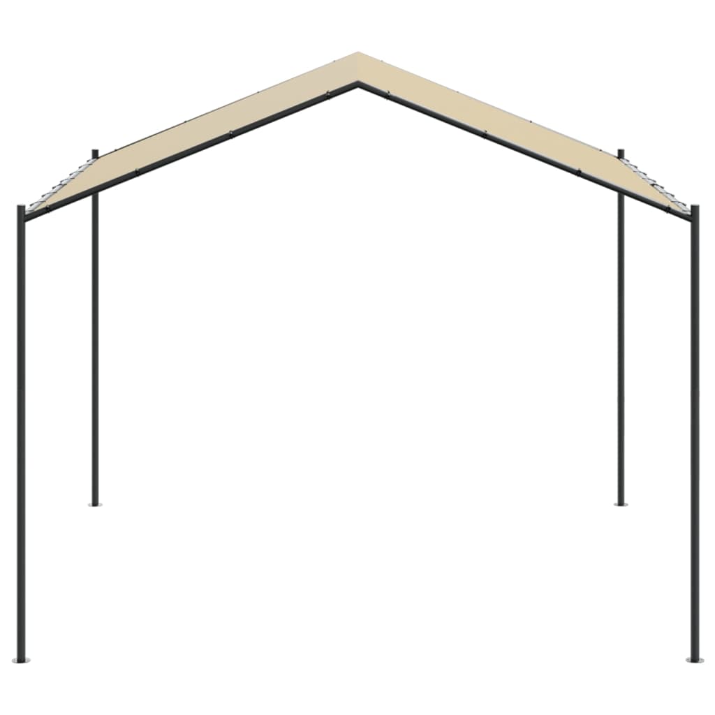 Tenda a Baldacchino Beige 4x4 m in Acciaio e Tessuto | homemem39
