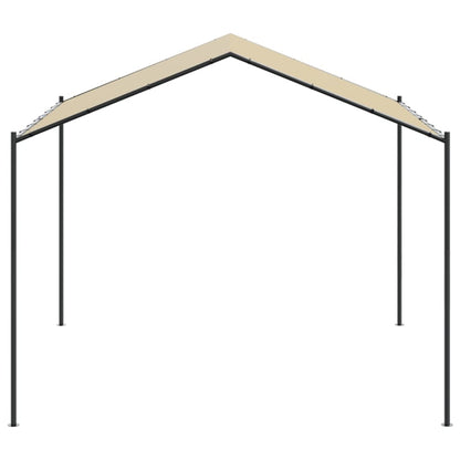 Tenda a Baldacchino Beige 4x4 m in Acciaio e Tessuto | homemem39