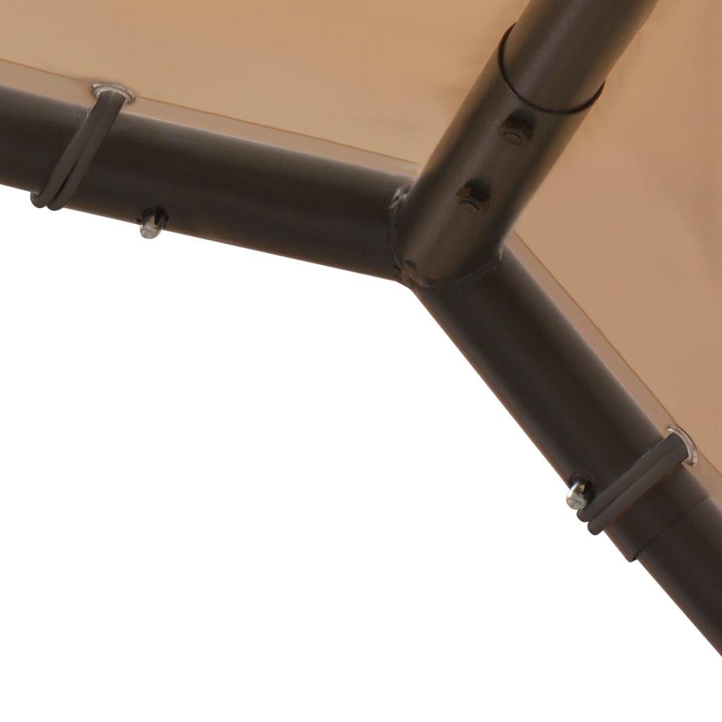 Tenda a Baldacchino Beige 4x4 m in Acciaio e Tessuto | homemem39
