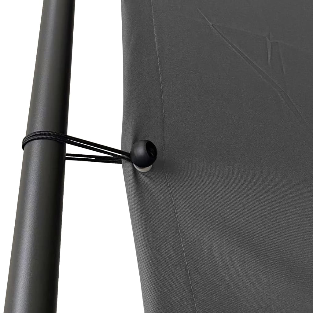Gazebo Antracite 3x3 m 180 g/m² Tessuto e Acciaio | homemem39