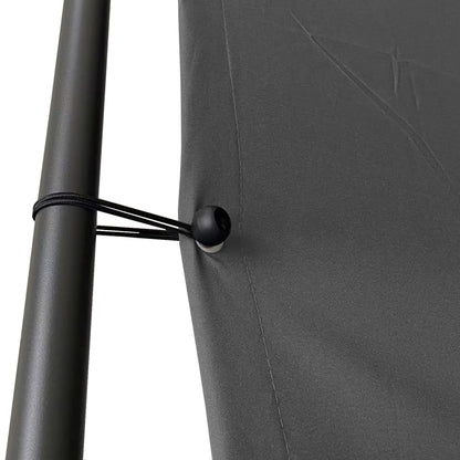 Gazebo Antracite 3x3 m 180 g/m² Tessuto e Acciaio | homemem39