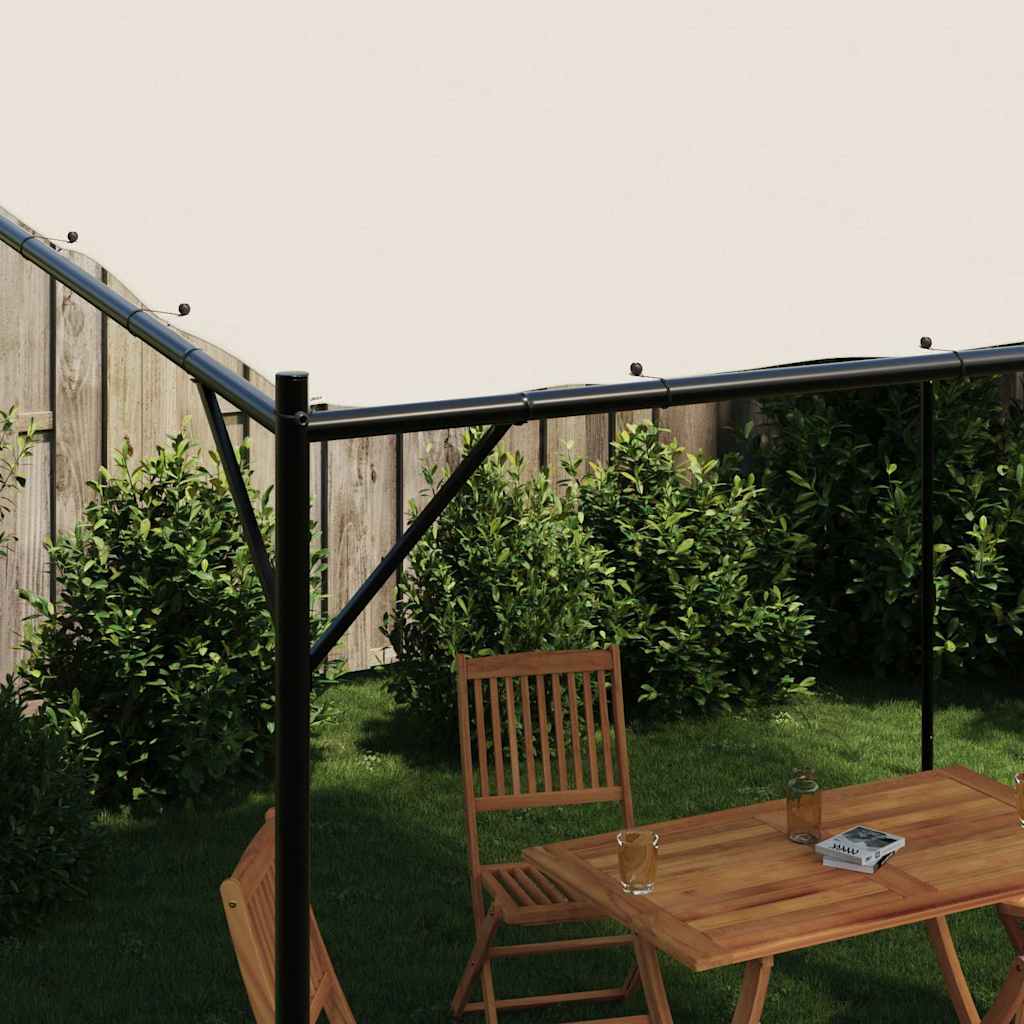 Gazebo Bianco 4x4 m 180 g/m² Tessuto e Acciaio | homemem39