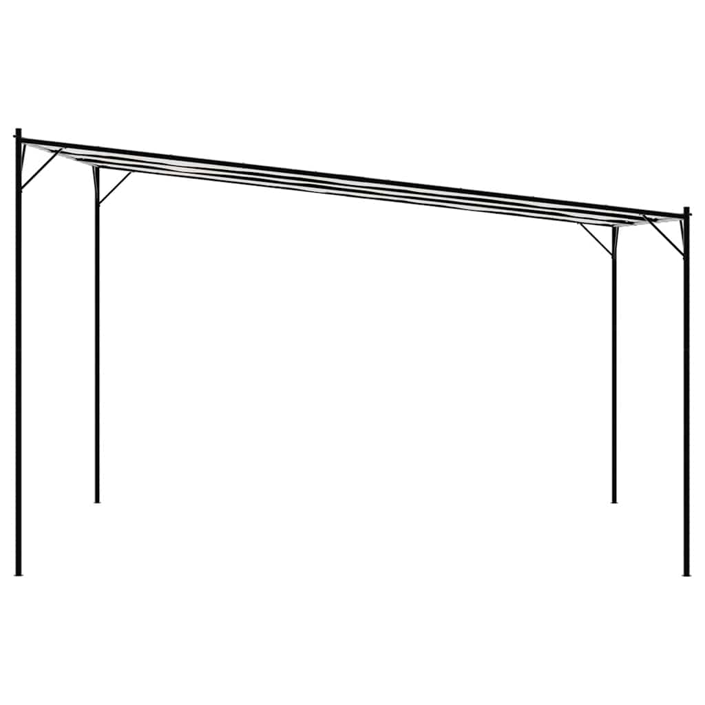 Gazebo Bianco 4x4 m 180 g/m² Tessuto e Acciaio | homemem39