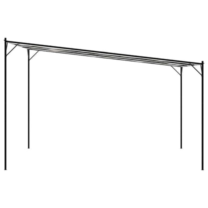 Gazebo Bianco 4x4 m 180 g/m² Tessuto e Acciaio | homemem39