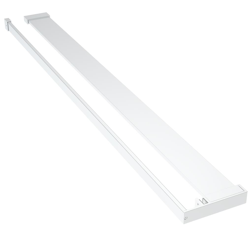 Mensola Doccia per Parete Doccia Walk-in Cromo 100 cm Alluminio - homemem39