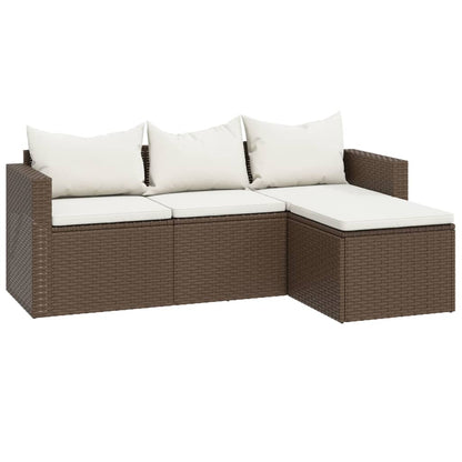 Set Mobili da Giardino Marrone in Polyrattan | homemem39