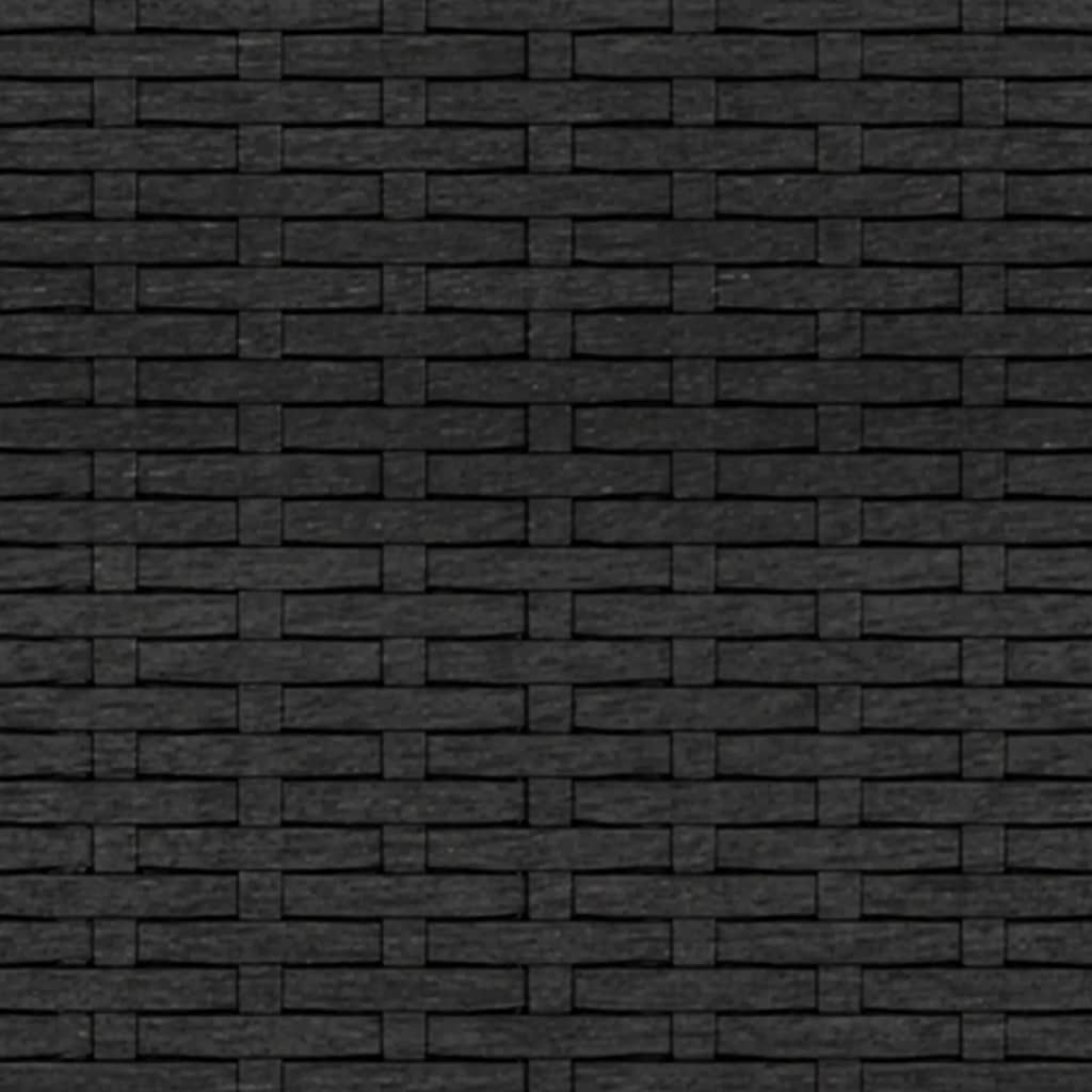 Divani Centrali da Giardino con Cuscini 2pz in Polyrattan Nero | homemem39